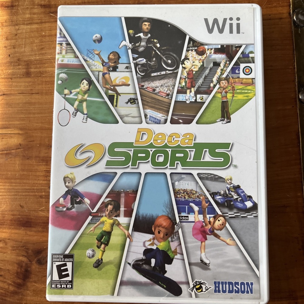 Deca Sports Nintendo Wii 2008 Video Game Volleyball Badminton Etc CIB VERY GOOD